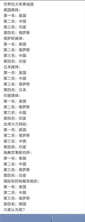 国际上：不承认中国第三。
国际上：开始不承认美国第一。
渐渐地，很多人开始怀疑美
