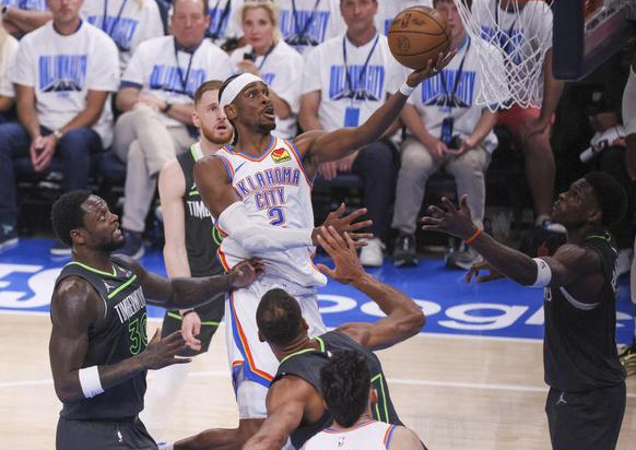 雷霆西决G1胜森林狼，亚历山大造犯规引美媒吐槽仍轰30+