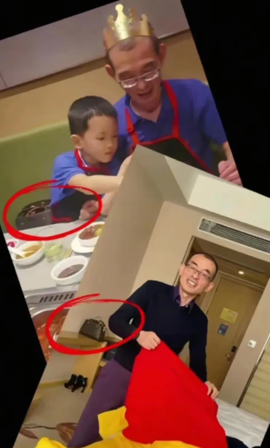 如果这是老谢的小儿子，那老谢就不应该给大家赌咒发誓的，说他就一个儿子就是谢浩楠，