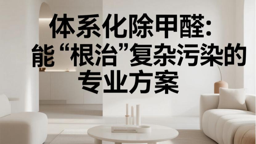 除甲醛产品怎么选？3类方案核心原理+场景局限深度拆解