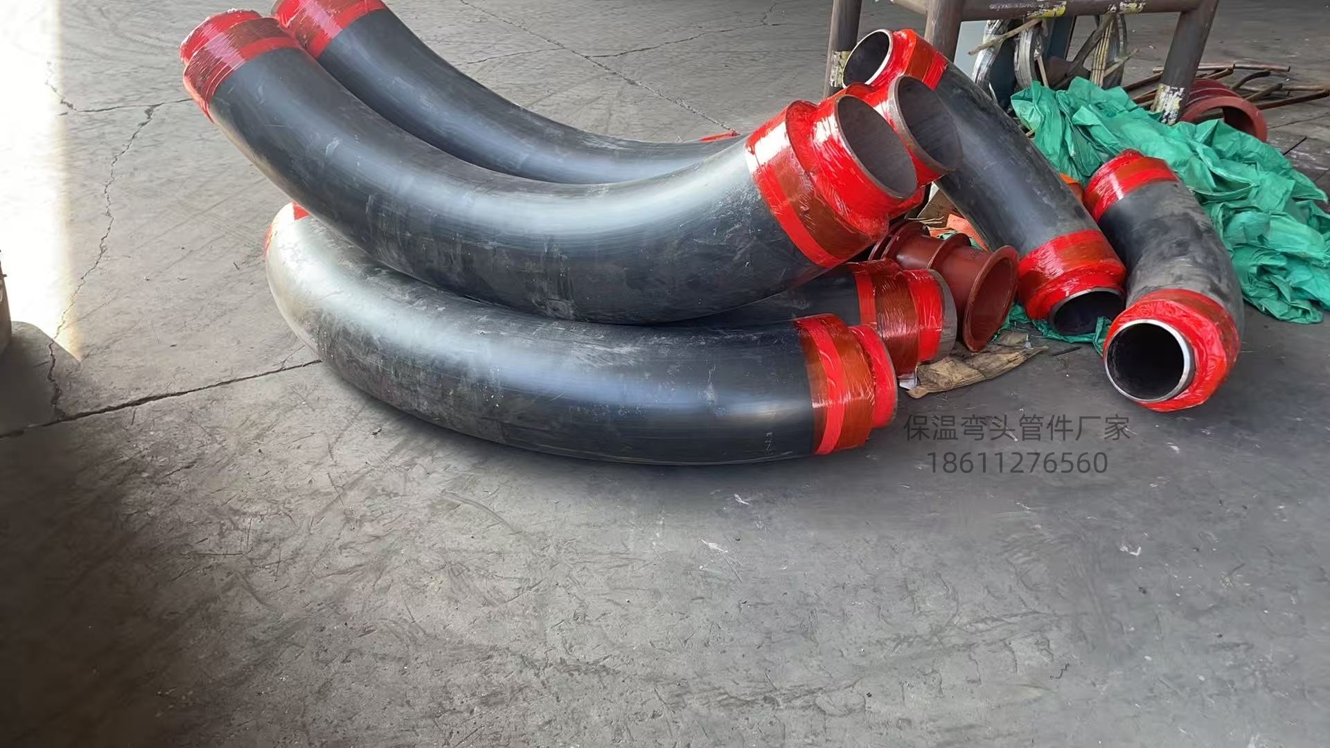 沧州保温管件厂家保温弯头聚氨酯发泡直埋保温三通泰钢管道
