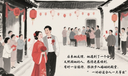 她一直在感情中兜兜转转，谈过好几段恋爱，但始终没有一个稳定的归宿。

她来找我看