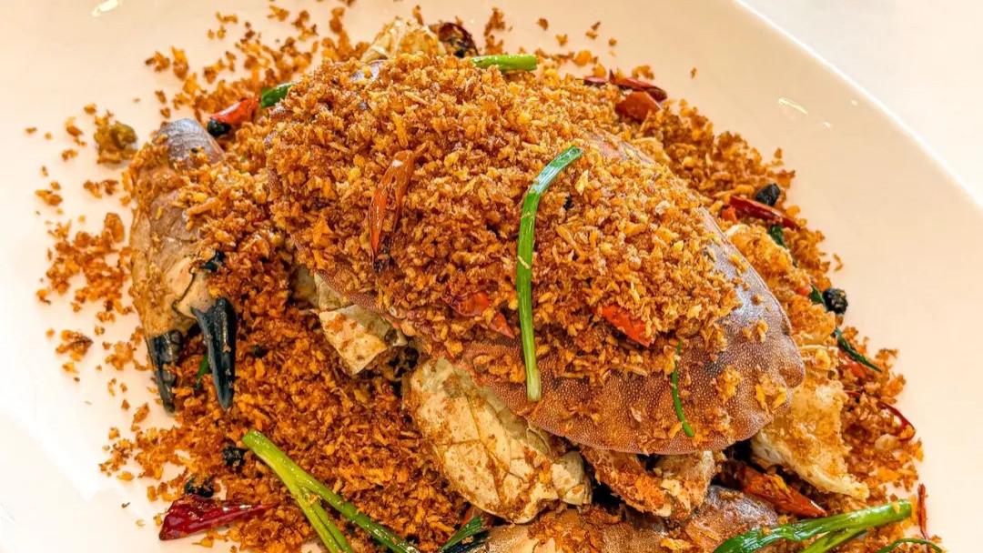 家庭版避风塘炒蟹，鲜香辣爽超好吃！一尝难忘的经典港味！