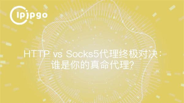 HTTP vs Socks5代理终极对决：谁是你的真命代理？