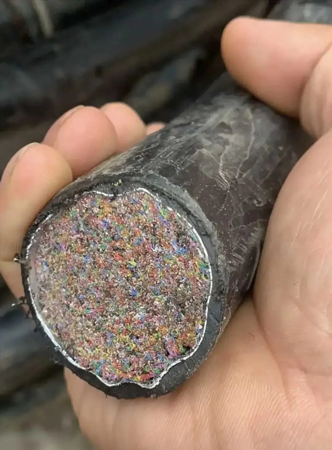 怪不得挖断光缆基本上就废了，你们看看这怎么接？