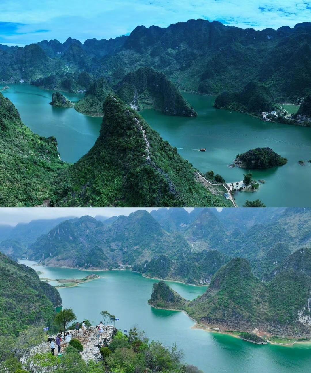 张馨予去年带火的广西百色浩坤湖，现状成这样了！
百色浩坤湖被张馨予带火后，不少网