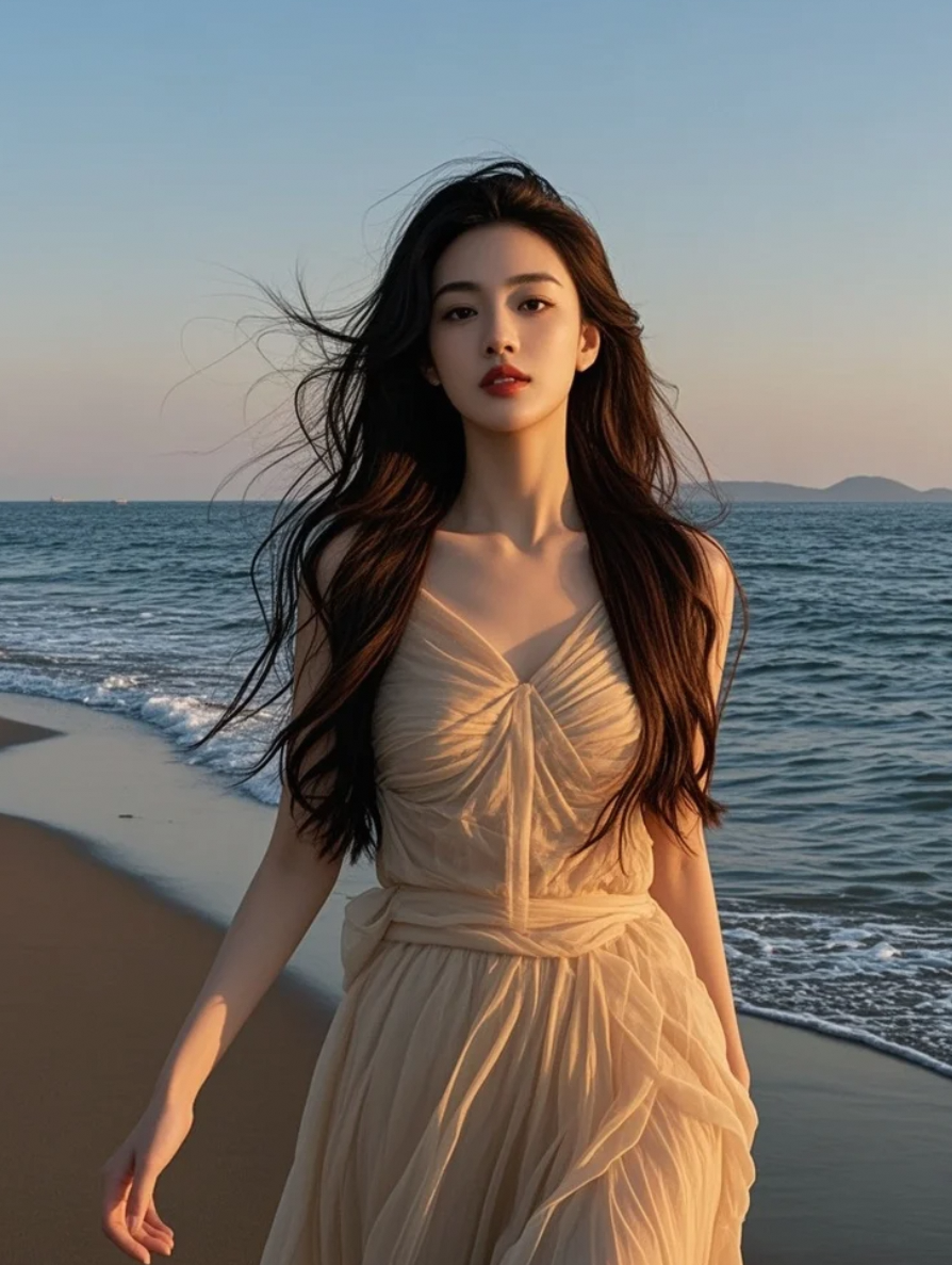 海风中的长发，是自由最飘逸的注解