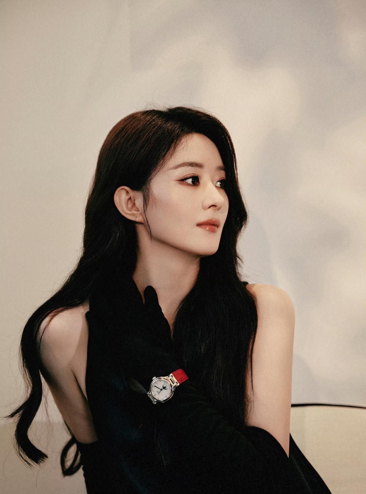 长发赵丽颖美疯了