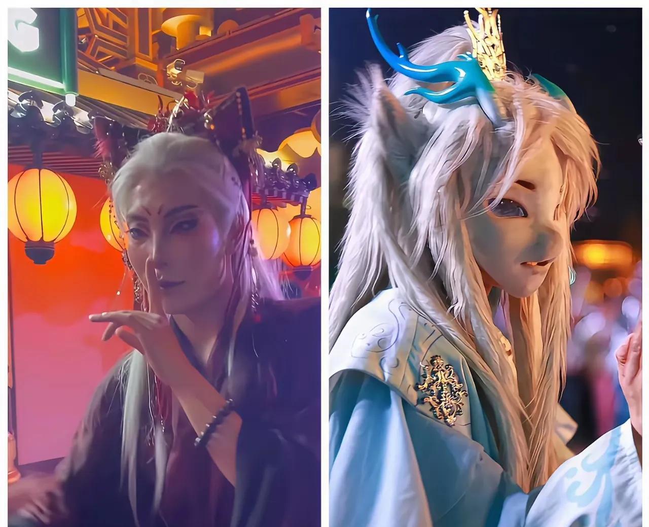 似乎发现了赚钱的新赛道！万岁山景区的蓝狐狸扮演者，因为蓝狐狸这个角色迷倒了好多粉