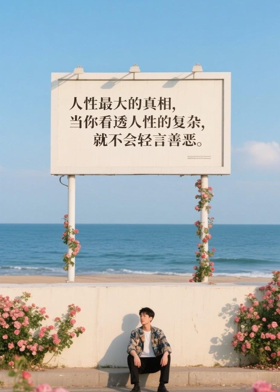 人性最大的真相，当你看过人性的复杂，就不会轻言善恶。
我们总喜欢用“好人”或“坏