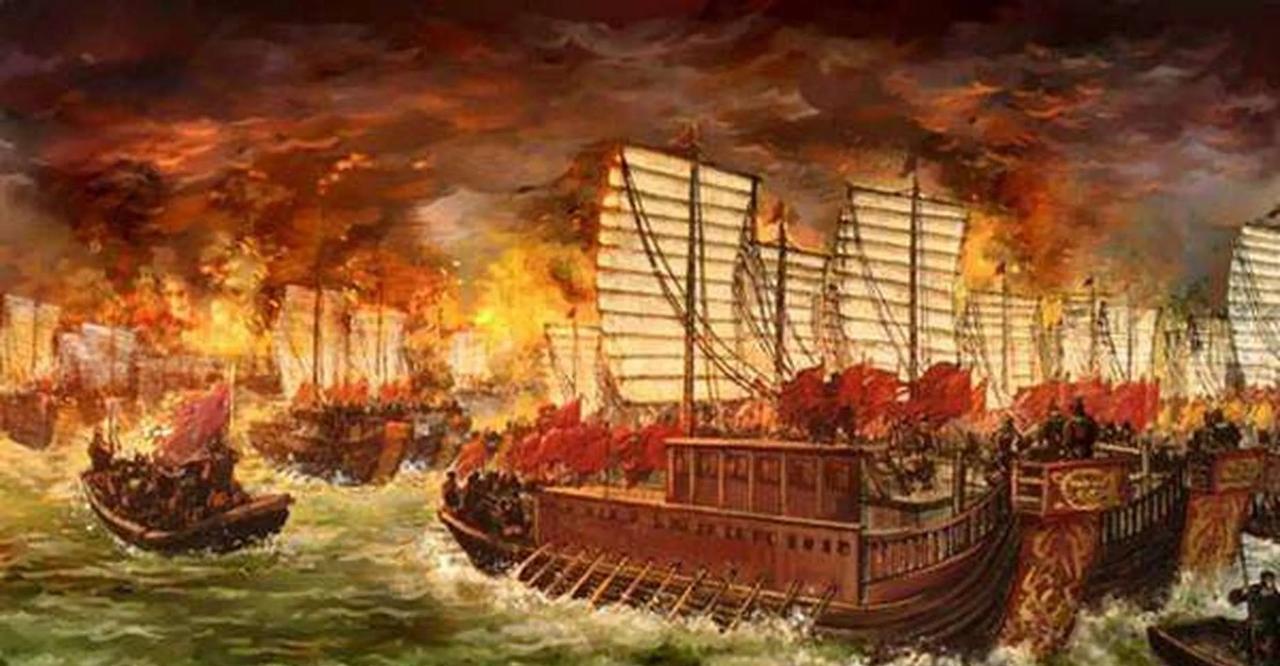 赤壁之战是三国时期的关键战役。曹操率大军南下，想一举统一天下。刘备与孙权联军，在