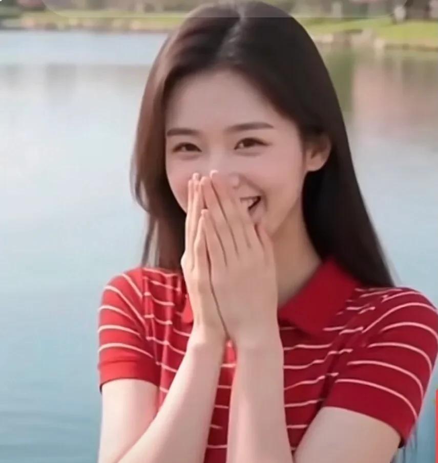 妹子遇到啥事这么开心？