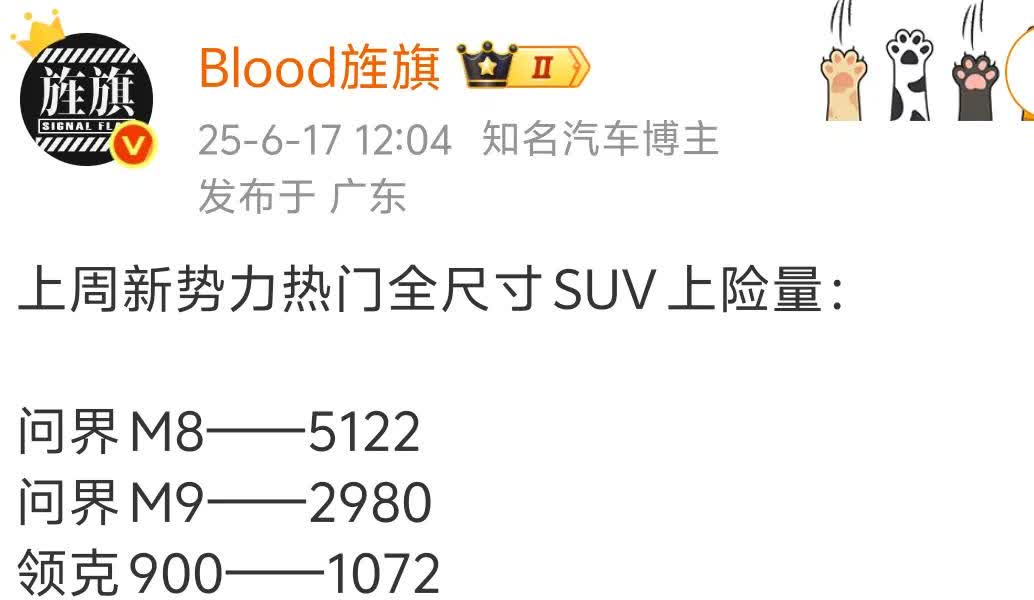 腾势N9排名又靠后了
个人认为技术含量最高的一款车
没错
输完问界M9，又