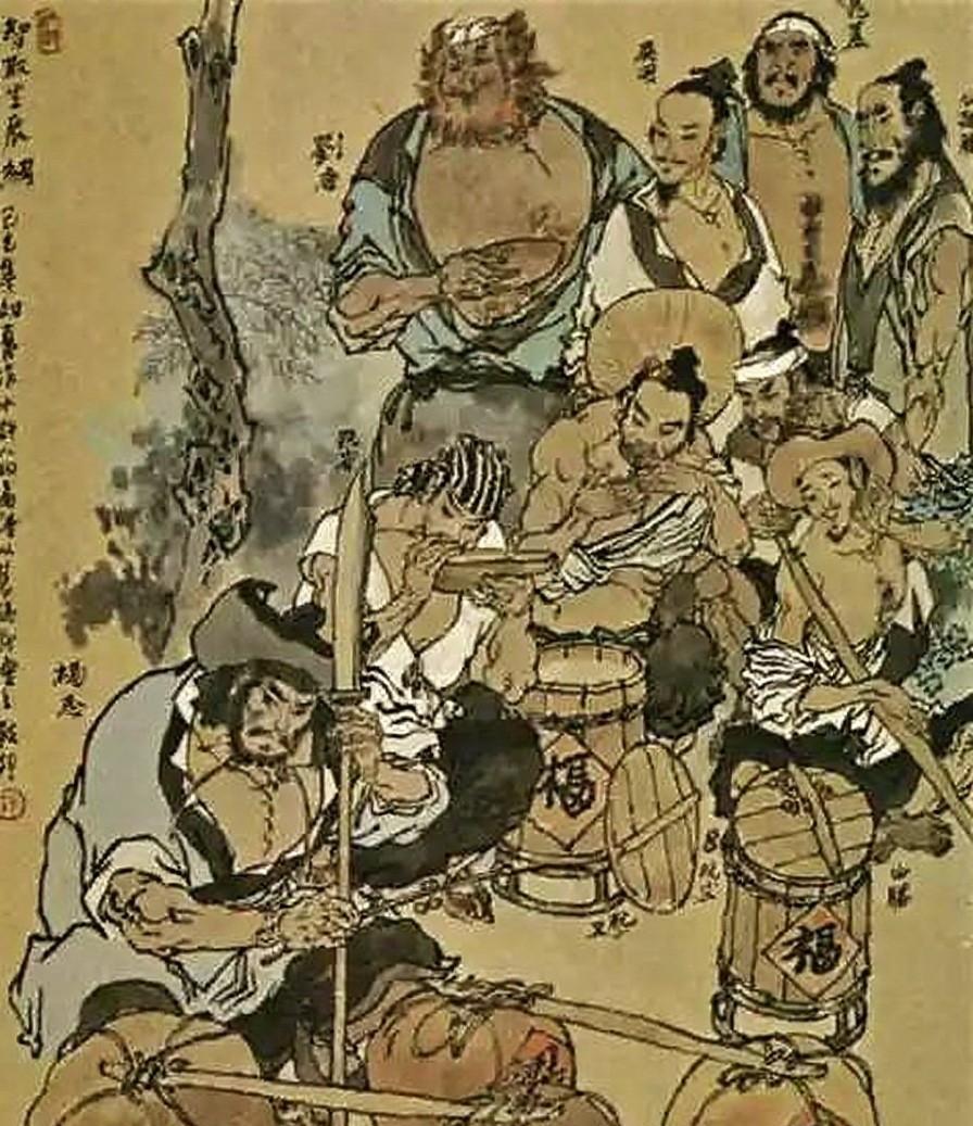 智取生辰纲故事里，杨志在黄泥岗的表现真的是让人难以理解，可以说是降智为零。
他知
