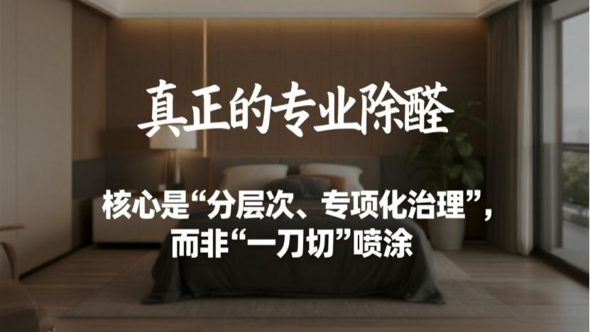 除甲醛公司的专业性：不是喷药，是精准“对症下药”