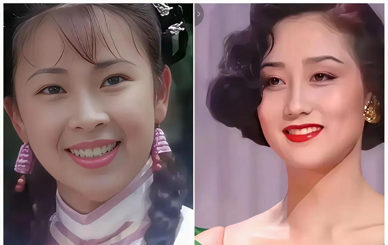 左边古装美女右边是现代佳人
论漂亮我觉的黄秋燕更胜一筹
论魅力可能利智要更有女人