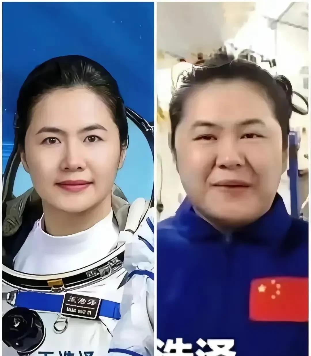 #太空环境对航天员有哪些影响#
女航天员王浩泽去太空出差回到地面半年，王浩泽外形