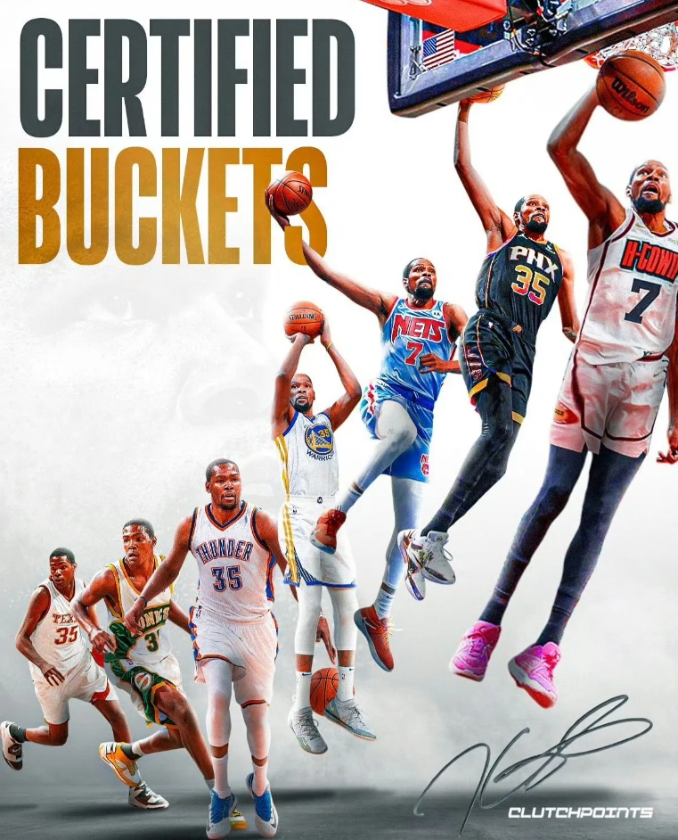 ClutchPoints：
世人总说岁月不饶人，但这个法则显然不适用于凯文·杜兰