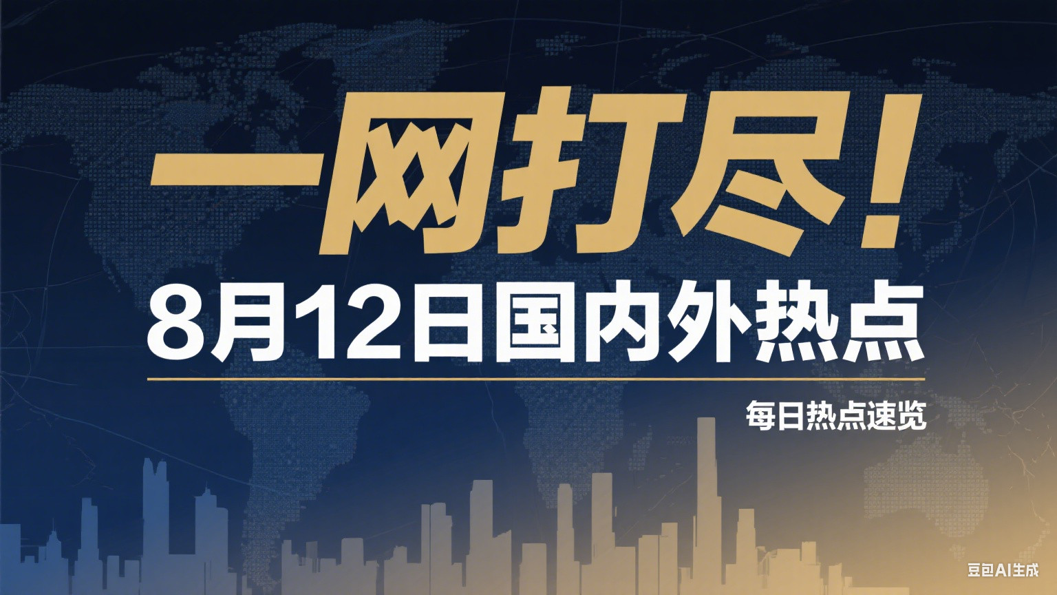 一网打尽！带你看8月12日国内外热点