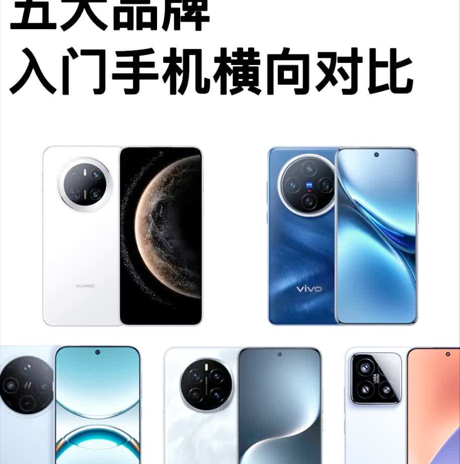 IDC公布2025Q2中国市场手机出货量TOP5:
①华为出货1250万台，份
