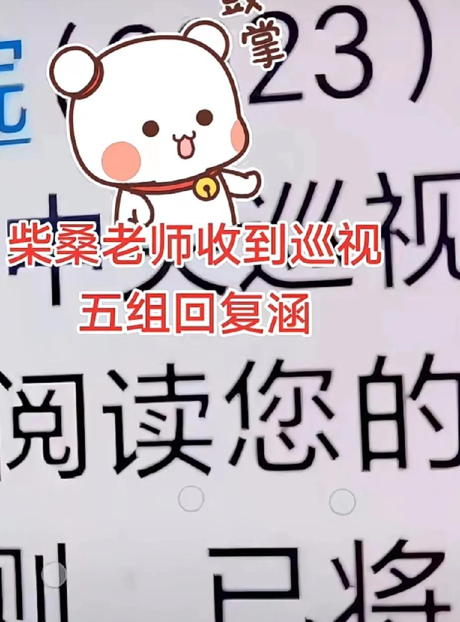 好消息！昨天柴桑大姐收到五叔叔的回复函
柴桑大姐今天直播时给大家分享了五叔叔给他