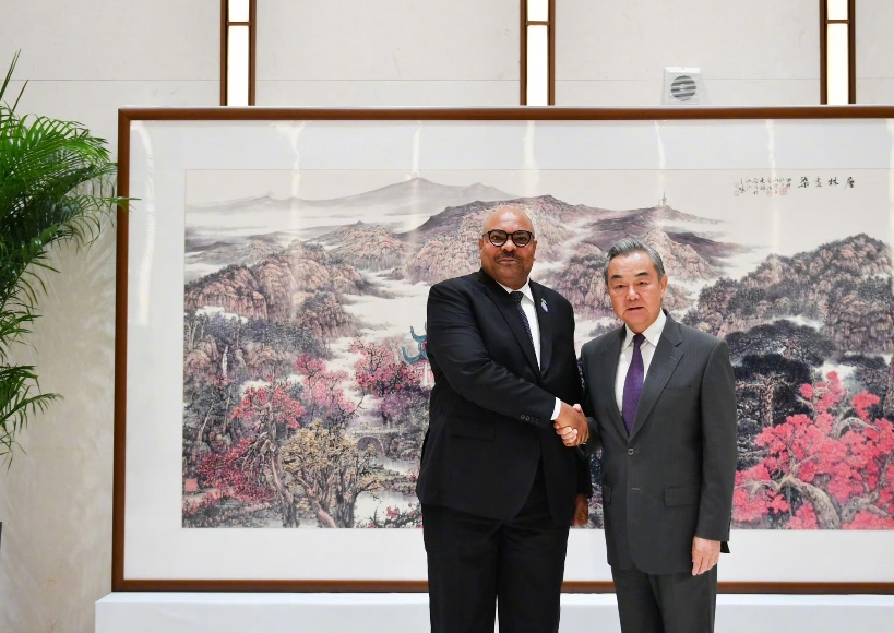 中国和坦桑尼亚谈妥了
6月10日，外交部长王毅在长沙会见席活动的坦桑尼亚外长孔博