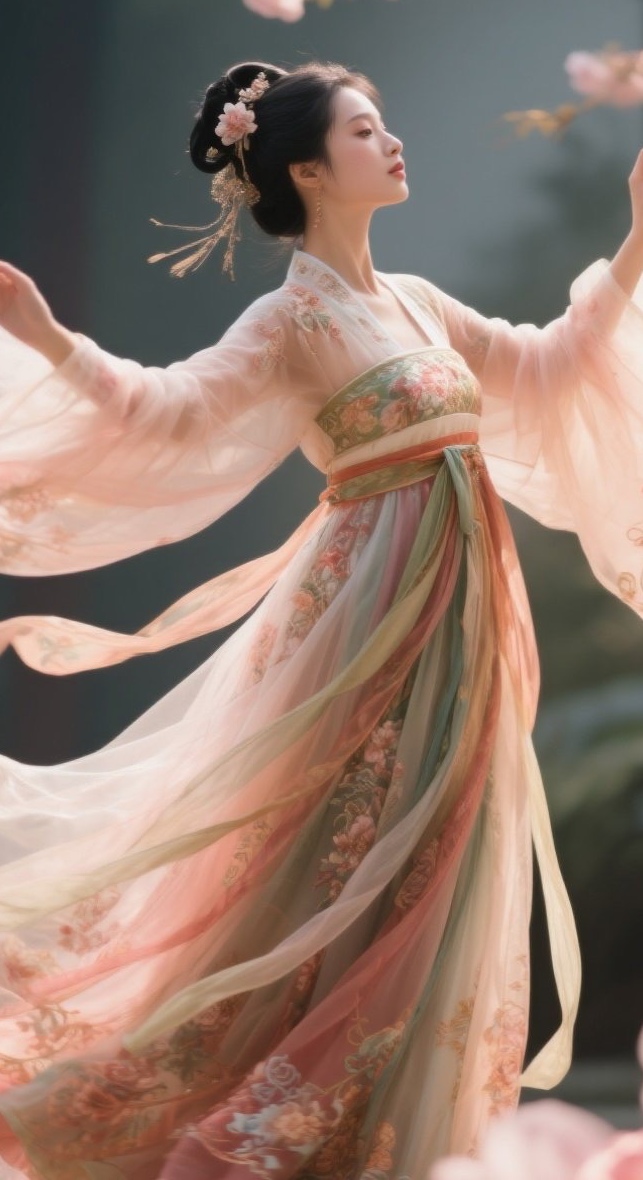 少妇舞袖拂春风，古风雅致动京城