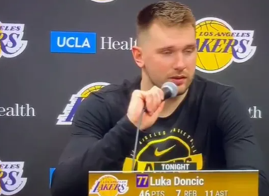 NBA常规赛后，卢卡-东契奇接受了采访。
记者：“对于你和约基奇一起入选全明星赛