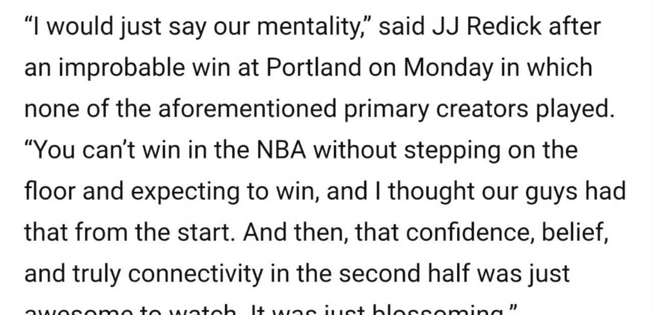 湖人队记Mike Trudell 对雷迪克进行专访，后者谈到本赛季球队开局7胜2