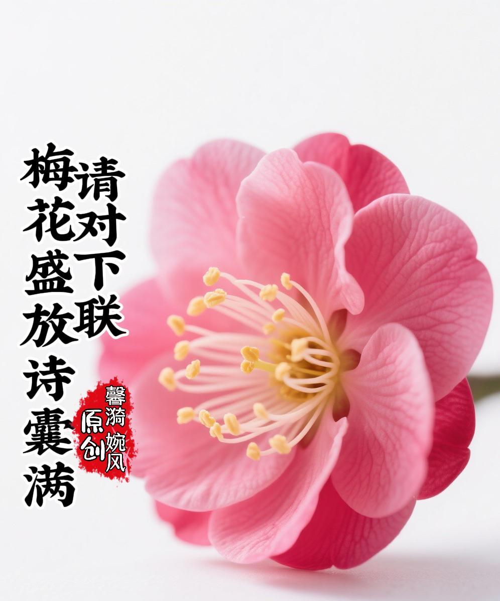 上联：梅花盛放诗囊满；
下联：？？
#馨漪婉风诗联# 
#妙笔生花创作挑战#