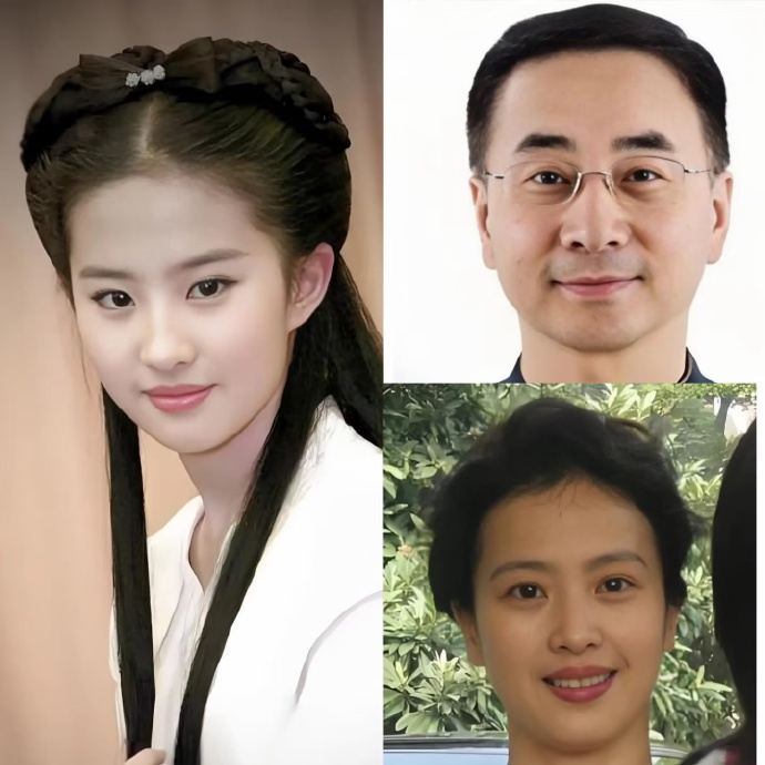 遗传是门学问，刘亦菲的好基因太绝了！妈妈的东北基因和爸爸的儒雅气质，妥妥的肤白貌