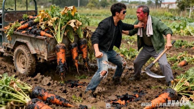 男子卖14亩胡萝卜，买家为等个头大迟迟不收，结果一场大雨全泡烂，买家反倒索要15000元定金.