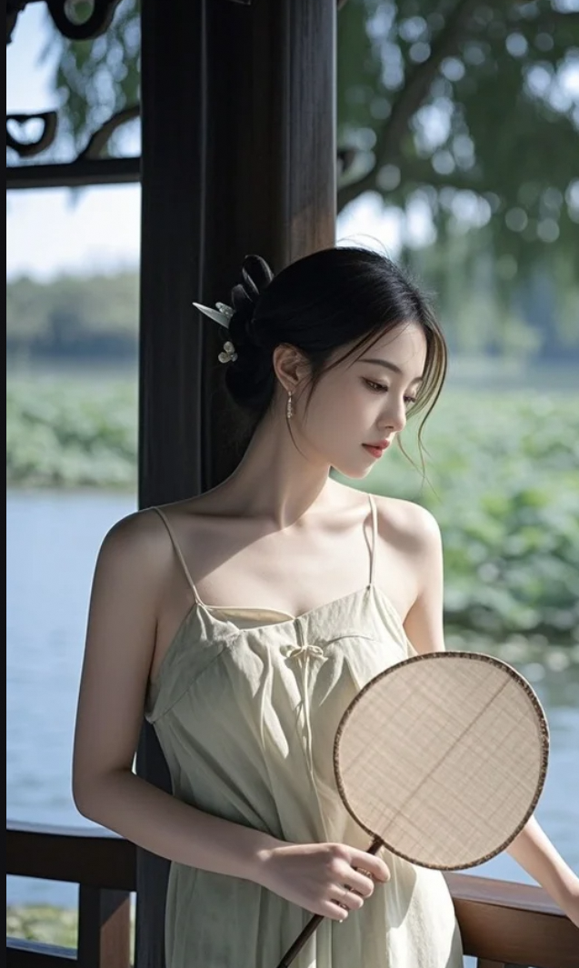 古风遇上湖边，美得不像现实