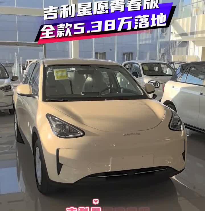 5.38万吉利星愿青春版。
直接干到53800，吉利星愿青春版，310公里的续