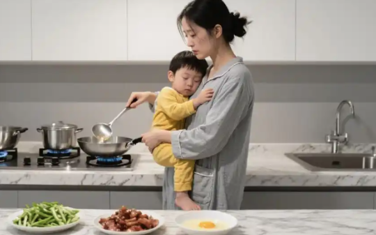 小姑子半夜发抱娃做饭照，我将屏幕给老公看，淡声道：你家这戏码打算演到什么时候