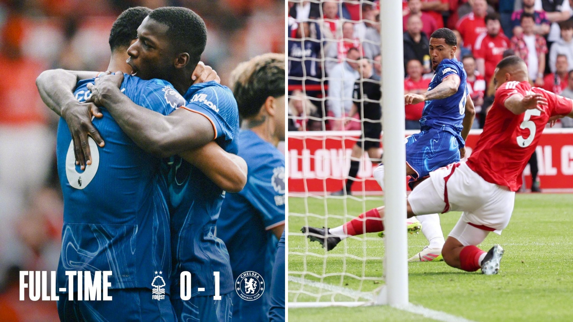 英超：切尔西客场1-0击败诺丁汉森林，第四收官并锁定欧冠资格。
内托助攻科尔维尔