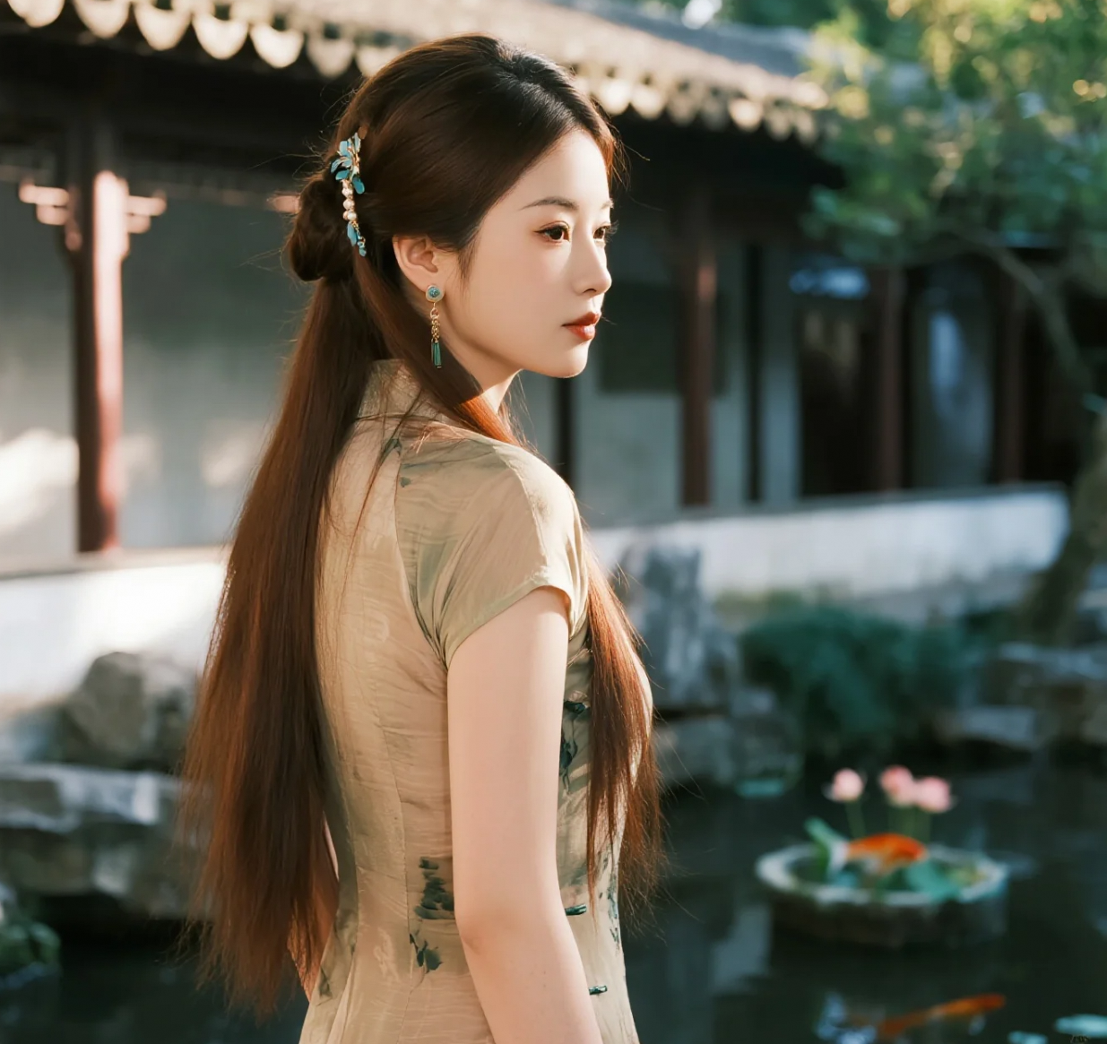 云想衣裳花想容：汉服美女与园林的对话