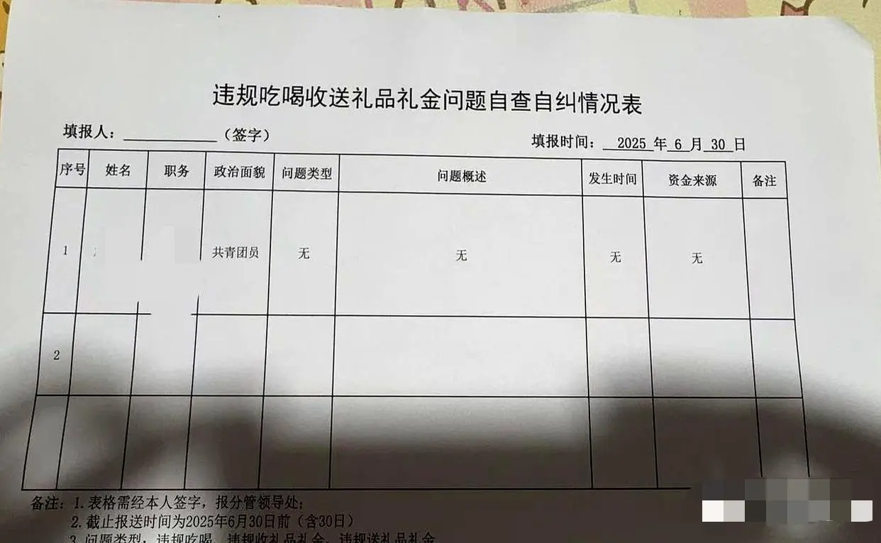 这种表格谁会如实填写？