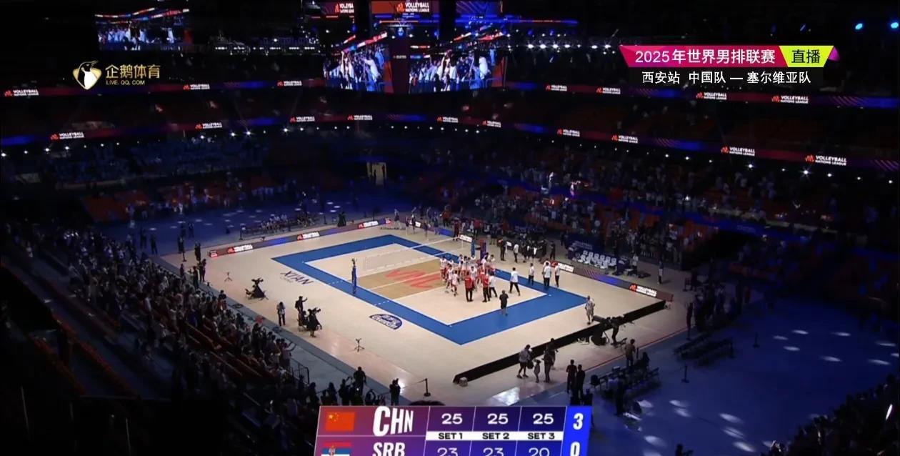祝贺中国女排3∶0战胜塞尔维亚，终于打了一场好球！
