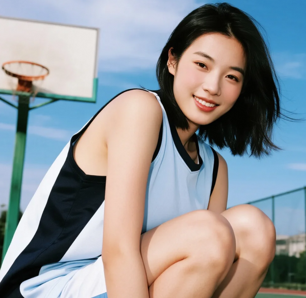 她的篮球服穿搭太有层次感，网友：求教程！