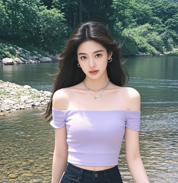 云影天光共徘徊，河畔佳人独徘徊