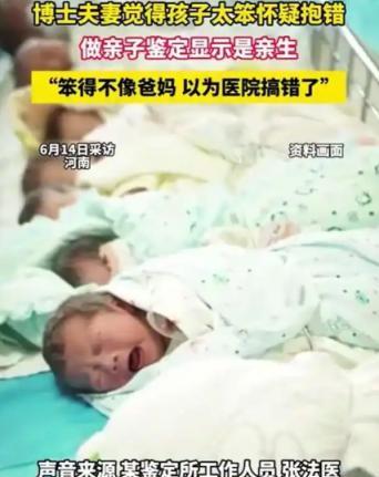 亲子鉴定惊现反转！”两位博士父母，因孩子太“笨”，竟怀疑医院抱错，悄悄做了亲子鉴