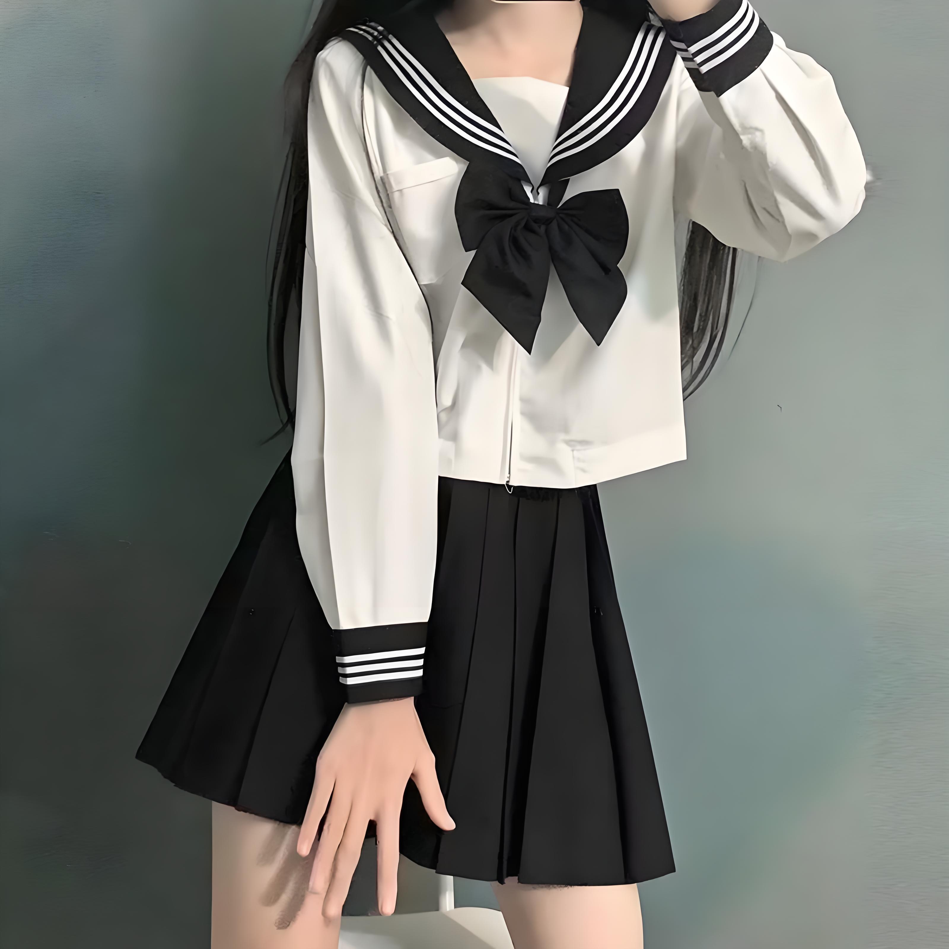 终于懂了为啥女孩子爱穿JK制服，真的太好看啦，穿上它能让一个普通女孩变成一个全场