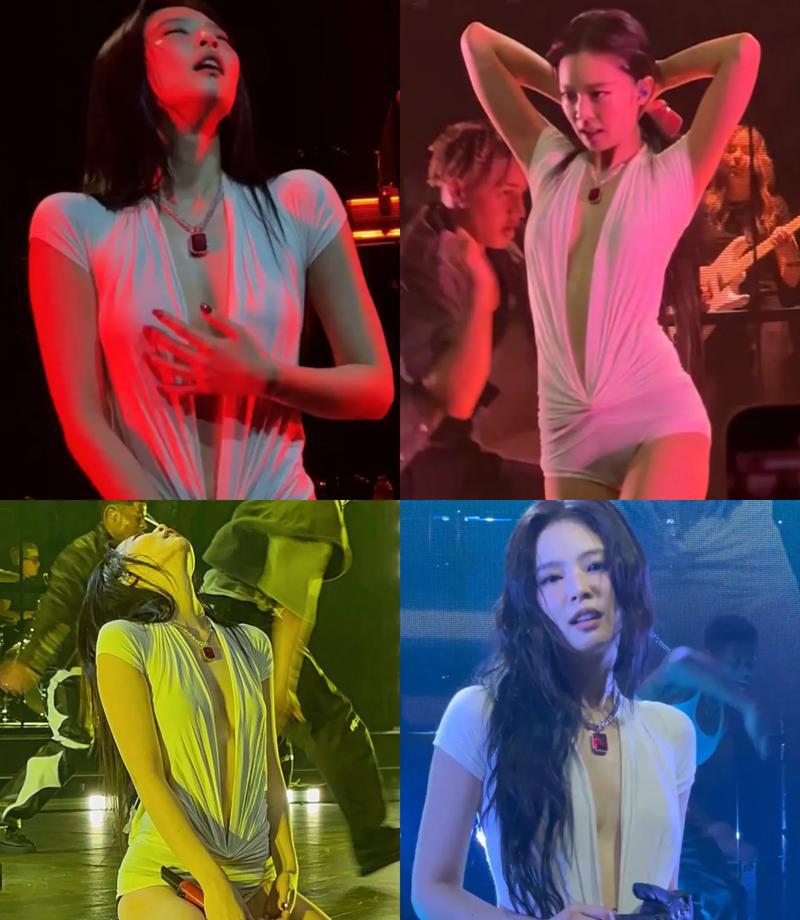 Jennie洛杉矶演唱会简直太疯狂了吧我的天哪看得我目瞪口呆心跳加速连连惊呼这哪