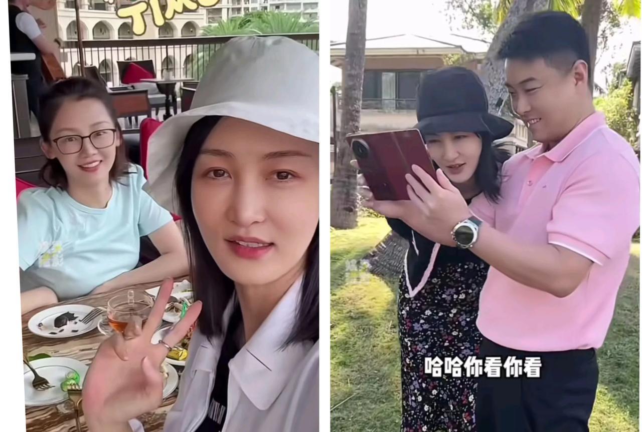 王皓陪老婆孩子在海南度假。王皓老婆还和郑凯老婆一起下午茶。果然谁家老公拍照都不行
