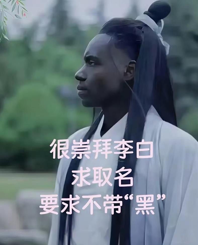 小哥求大神赐名，不要带“黑”字