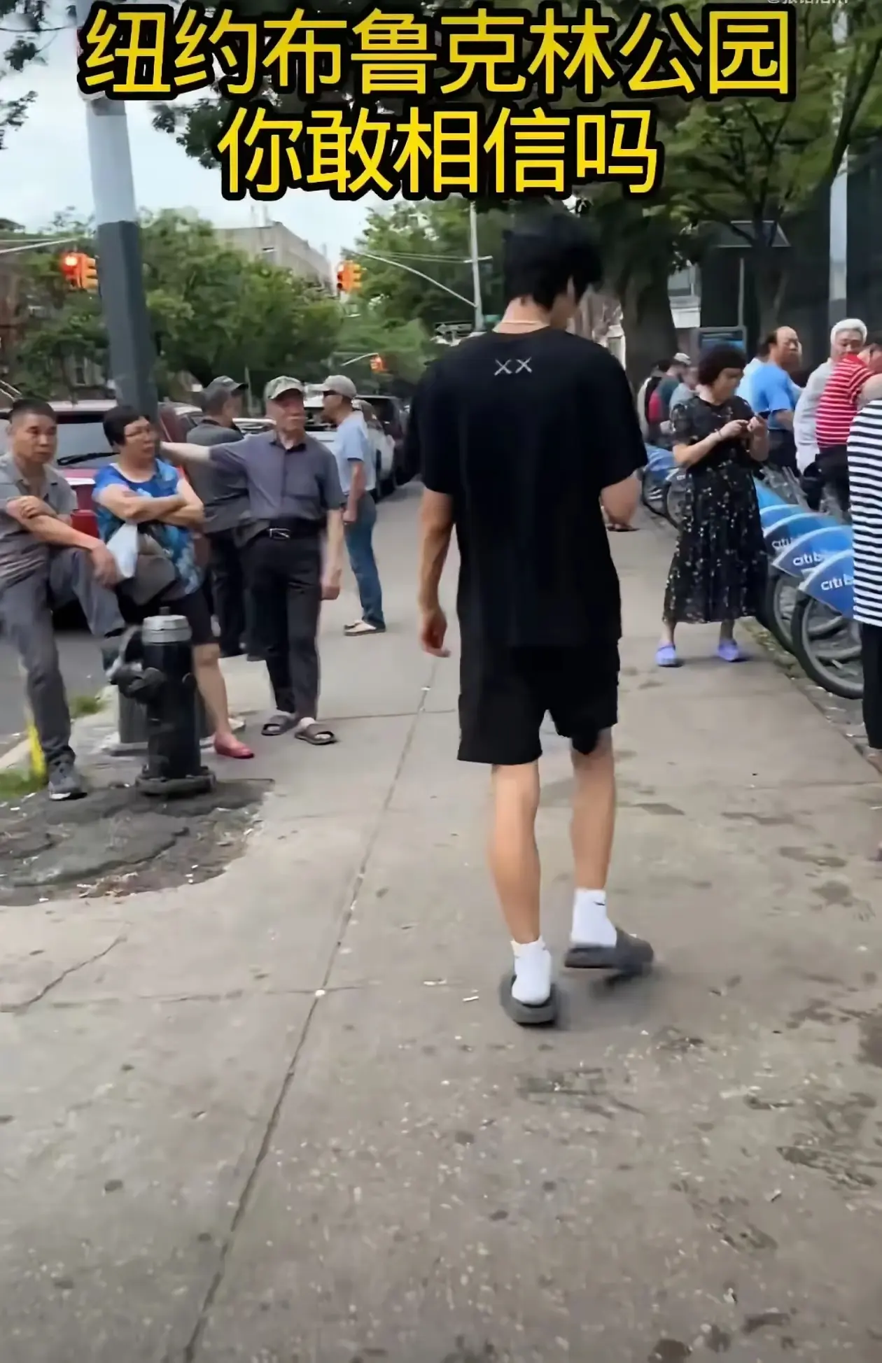 美国纽约公园，全是中国老人