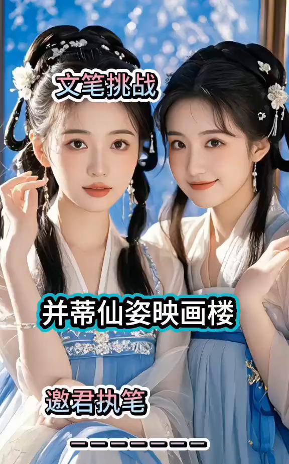 文笔挑战：并蒂仙姿映画楼。
邀君执笔。