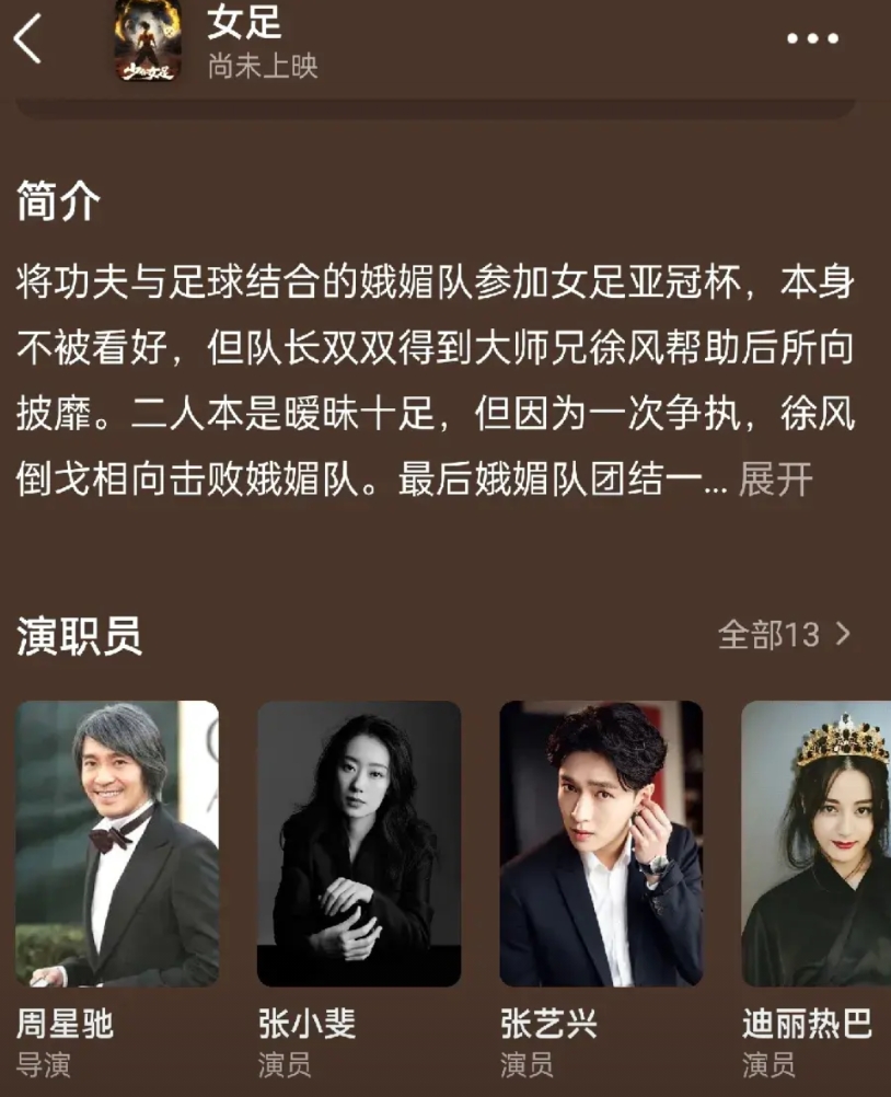 迪丽热巴参演《少林女足》选择三番是对的，她流量很大，电影没有实绩，票房号召力不强