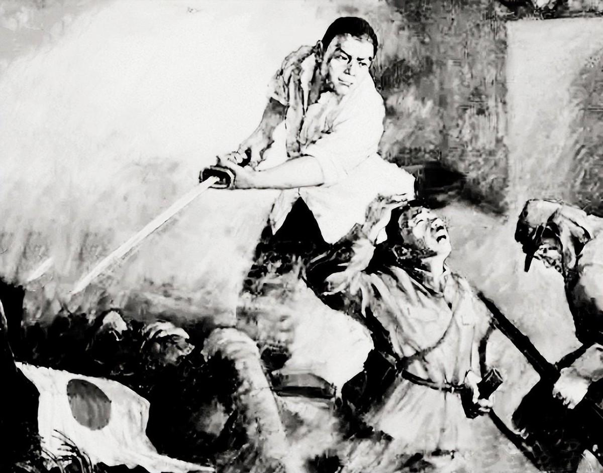 1938年，朱荣贵不放心自家的西瓜地，决定晚上带着砍刀去查看，竟发现一名落单的日